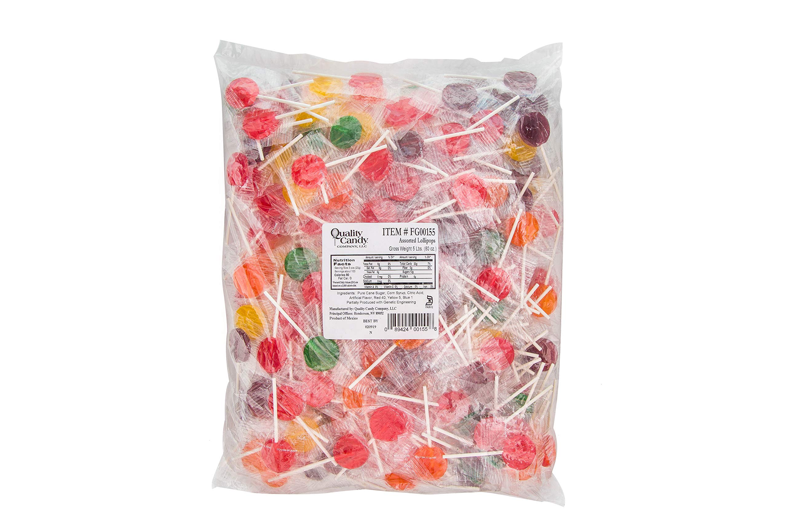 Premium Assorted Fruit Lollipops - 4lb Bulk Candy for Parties, Events & Gifts | Quality Candy Company