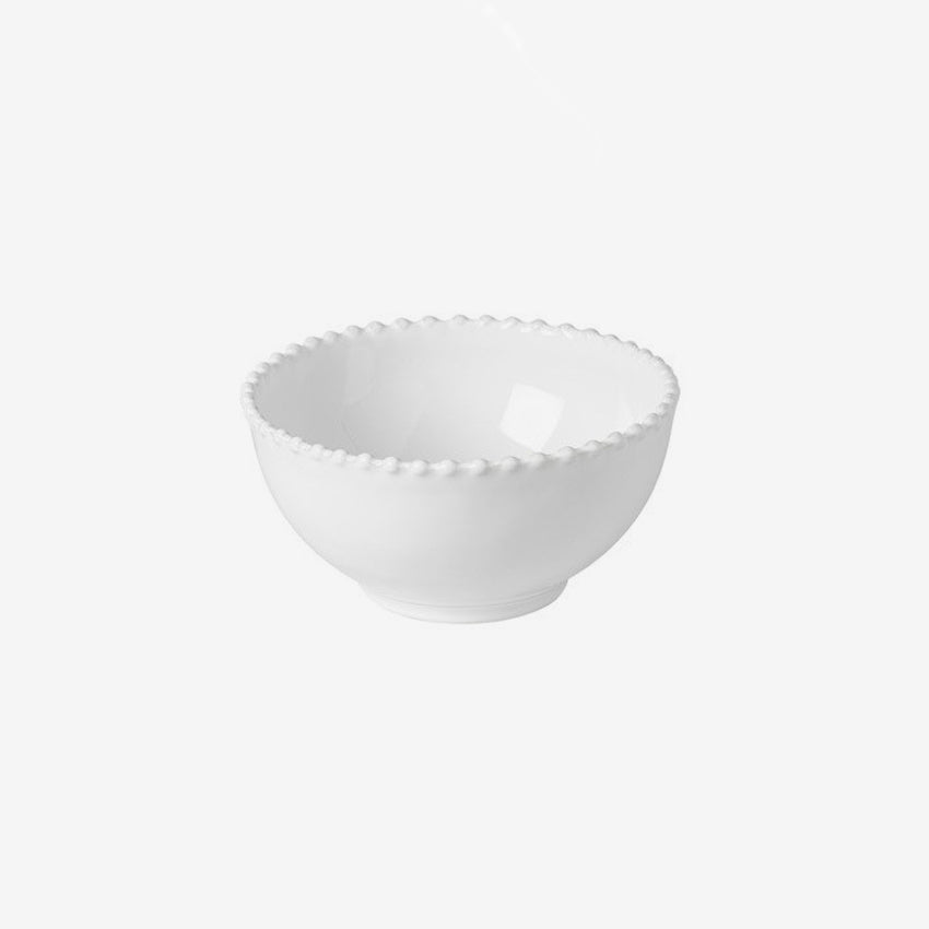 Costa Nova Pearl White Soup and Cereal Bowl Set - Elegant Porcelain Dish for Breakfast, Soup, Salad, and Dessert - Perfect for Home, Restaurant, and Gifting Use