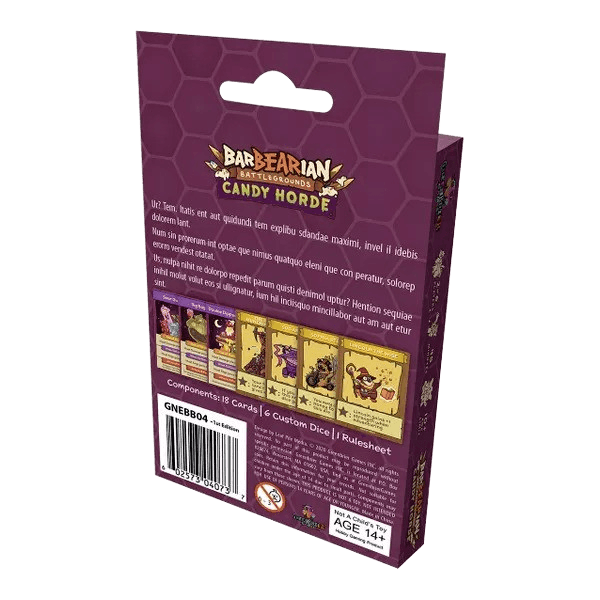 BarBEARian Battlegrounds: Candy Horde - Fun Board Game for Family Game Nights & Kids Birthday Parties