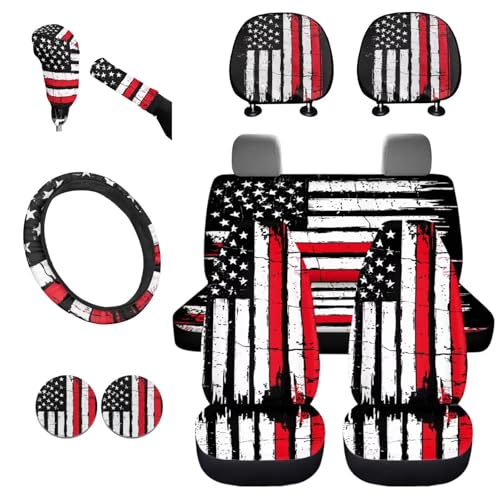 Fireman in American Flag