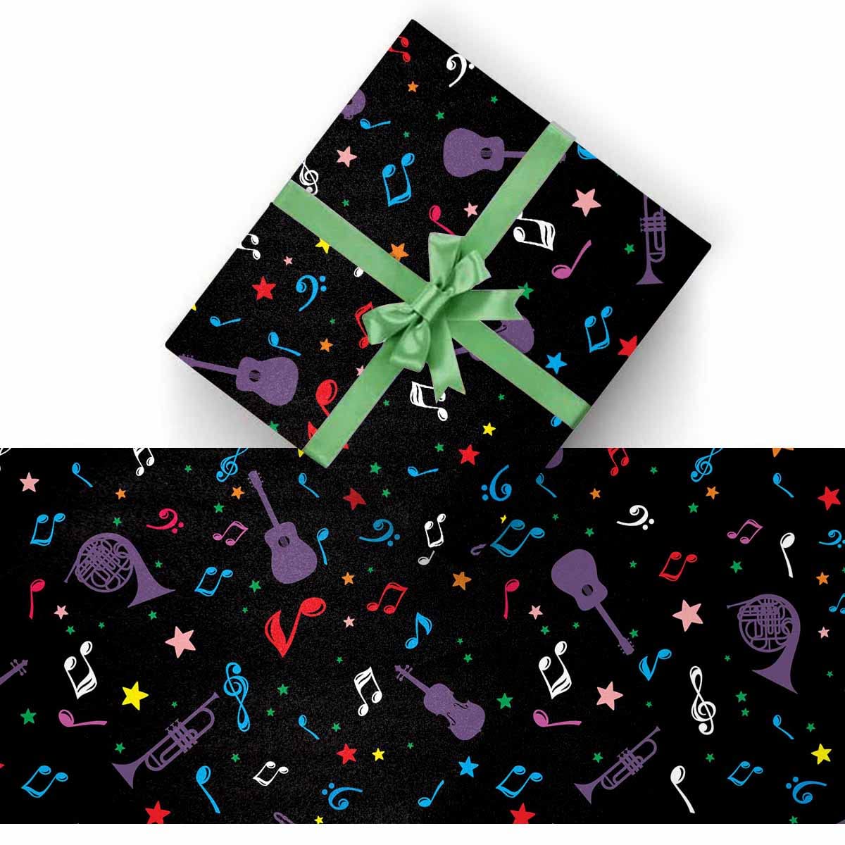InterestPrint Musical Notes & Instruments Wrapping Paper - 58