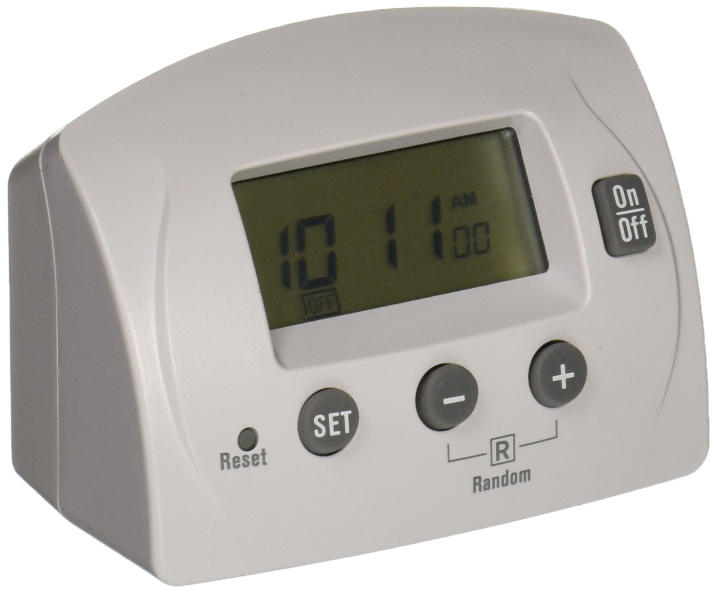 Powerzone Indoor Timer 7-Day Programmable Outlet with 4 On/Off Settings - Perfect for Lights, Appliances & Holiday Decorations