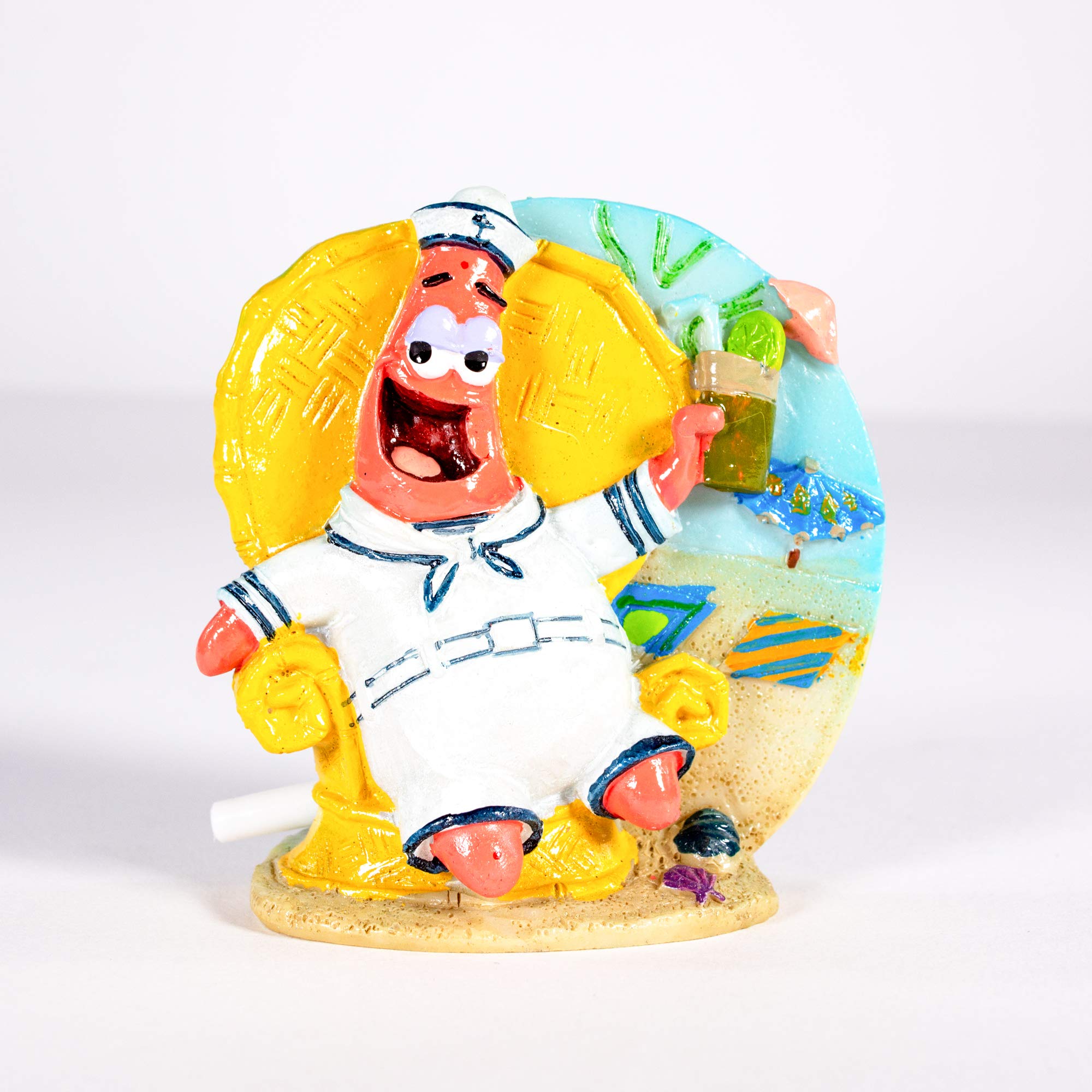 Penn-Plax Spongebob Squarepants Aquarium Decoration - Patrick Star Bubble Ornament for Fish Tanks - Small Size - Perfect for Home & Office Aquariums