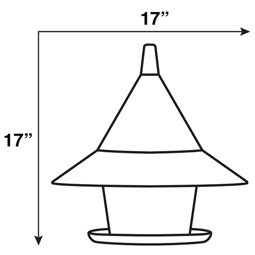 Arundale Sky Cafe Bird Feeder - Premium Outdoor Bird Feeder for Garden, Patio & Backyard - Attract Wild Birds with Durable Hanging Bird Feeder (Great for Bird Watching & Nature Lovers)