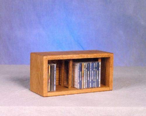 The Wood Shed 103D-1 Dark Wood CD Storage Cabinet - Organize Your Music Collection - Perfect for Living Rooms, Home Theaters & Office Spaces
