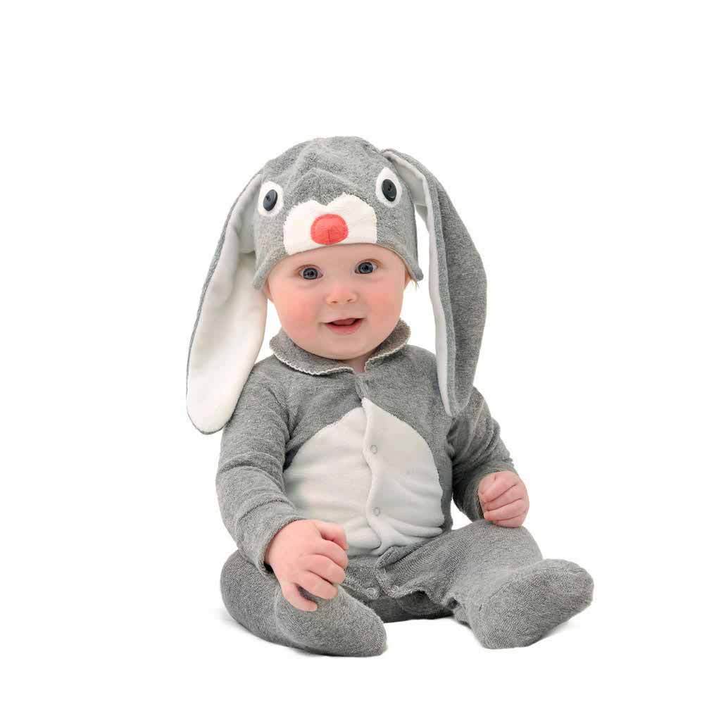 Adorable Lil' Grey Easter Bunny Costume for Baby - Soft & Comfortable Outfit for Easter Photos, Spring Celebrations & Holiday Parties