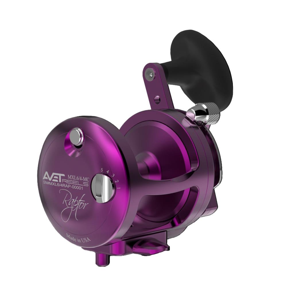 Avet MXL Raptor 6/4 MC Two Speed Fishing Reel - Saltwater & Offshore Game Fishing | Perfect for Tuna, Marlin & Big Game Fish