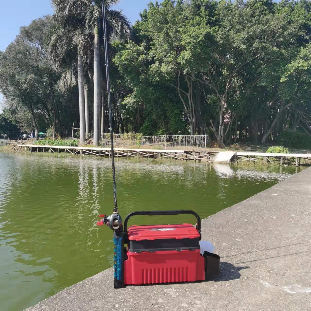 **Portable Fishing Tackle Box with Tray - Compact Lure Storage Organizer for Freshwater & Saltwater Fishing | Ideal for Boat, Shore & Travel Use**