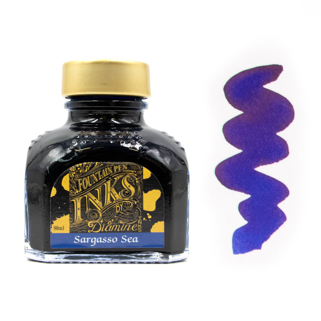 Premium Diamine Ink Bottle 80ml - Vibrant Fountain Pen Ink for Calligraphy, Journaling & Artistic Writing - Smooth Flow & Rich Colors
