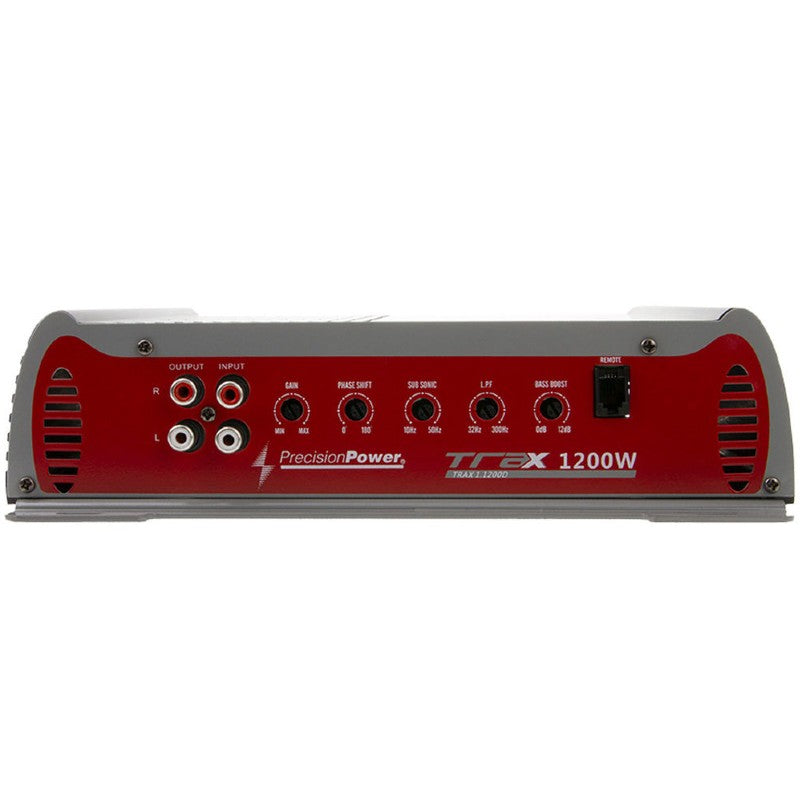 Precision Power TRAX1.1200D 1200W Max (600W RMS) 2 Ohm Stable Monoblock Class D Car Amplifier - Powerful Bass Boost for Car Audio Systems, Subwoofers, and Truck Stereo Upgrades