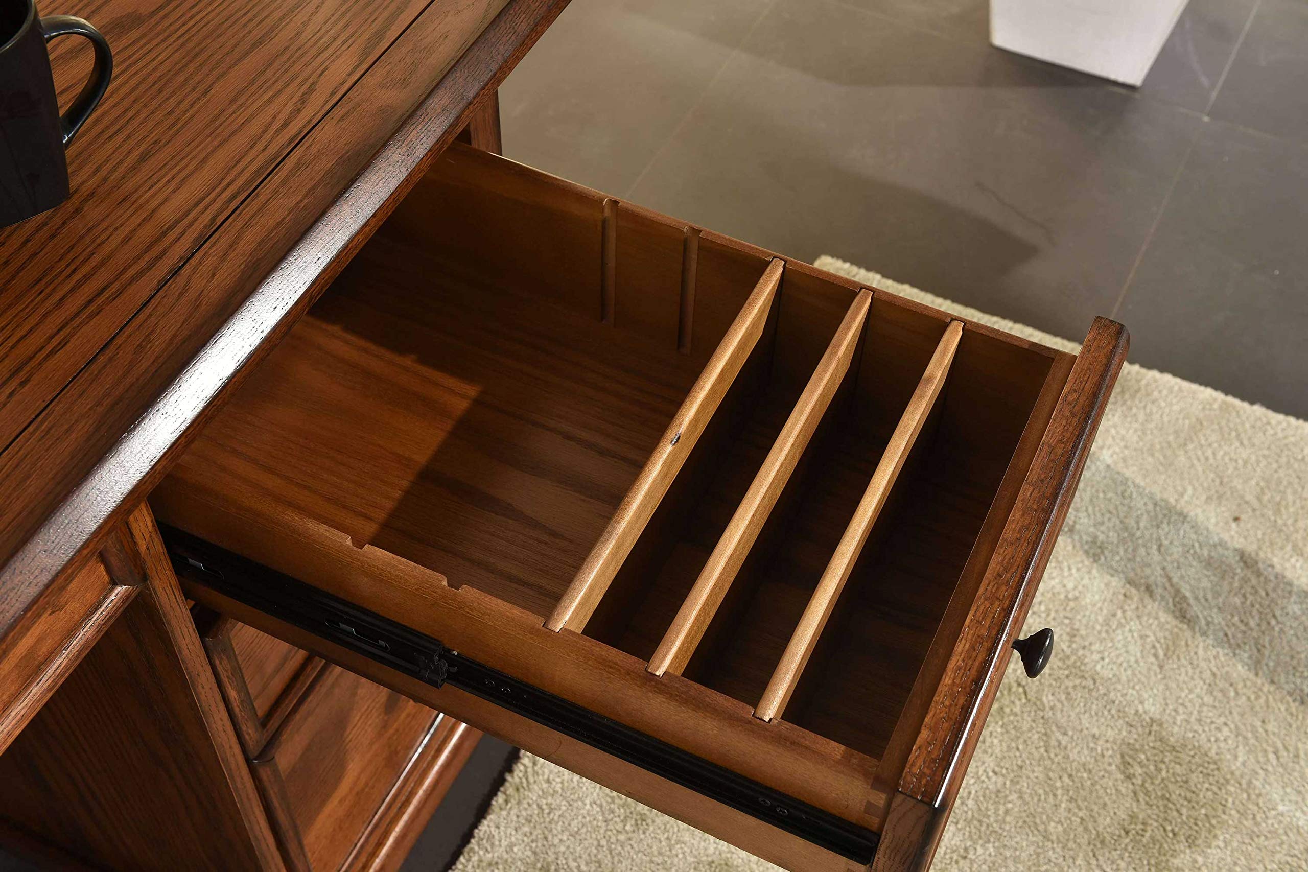 Premium Solid Oak Executive Flat Top Desk - 60
