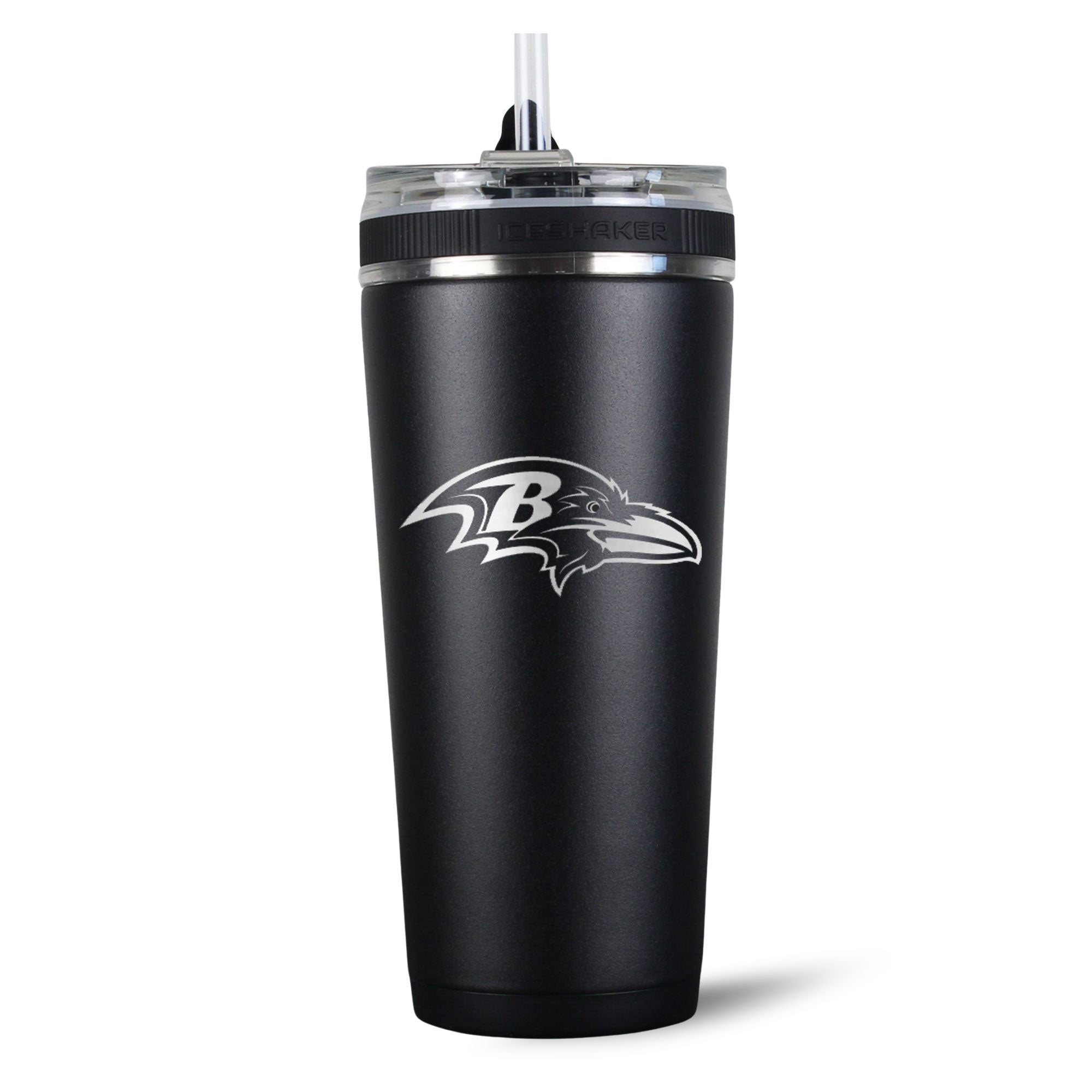 Officially Licensed Baltimore Ravens 26oz Insulated Flex Water Bottle - Perfect for Football Games, Gym Workouts & Outdoor Adventures