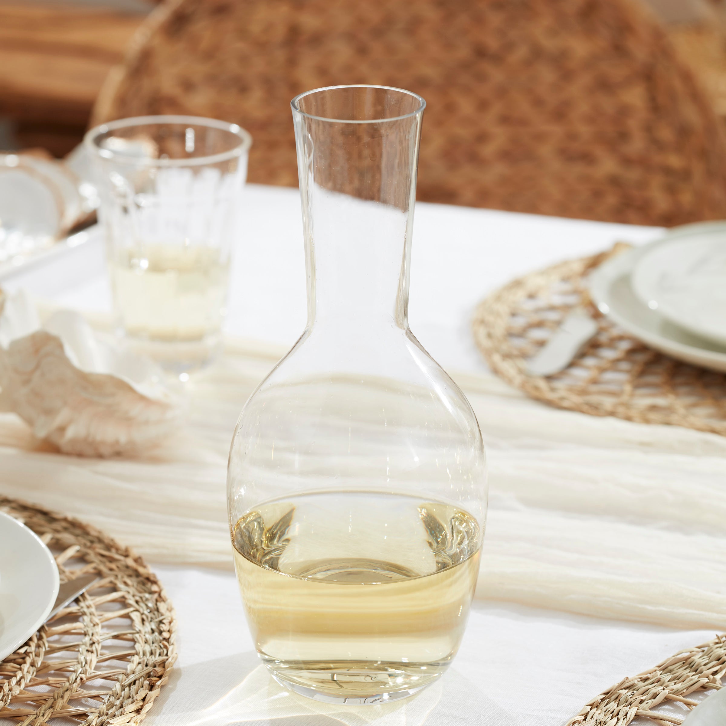 Tuscany Classics 3-Piece Glass Carafe Set with Stainless Steel Lid - Elegant Pitcher for Water, Juice & Iced Tea - Perfect for Dining, Entertaining & Home Decor