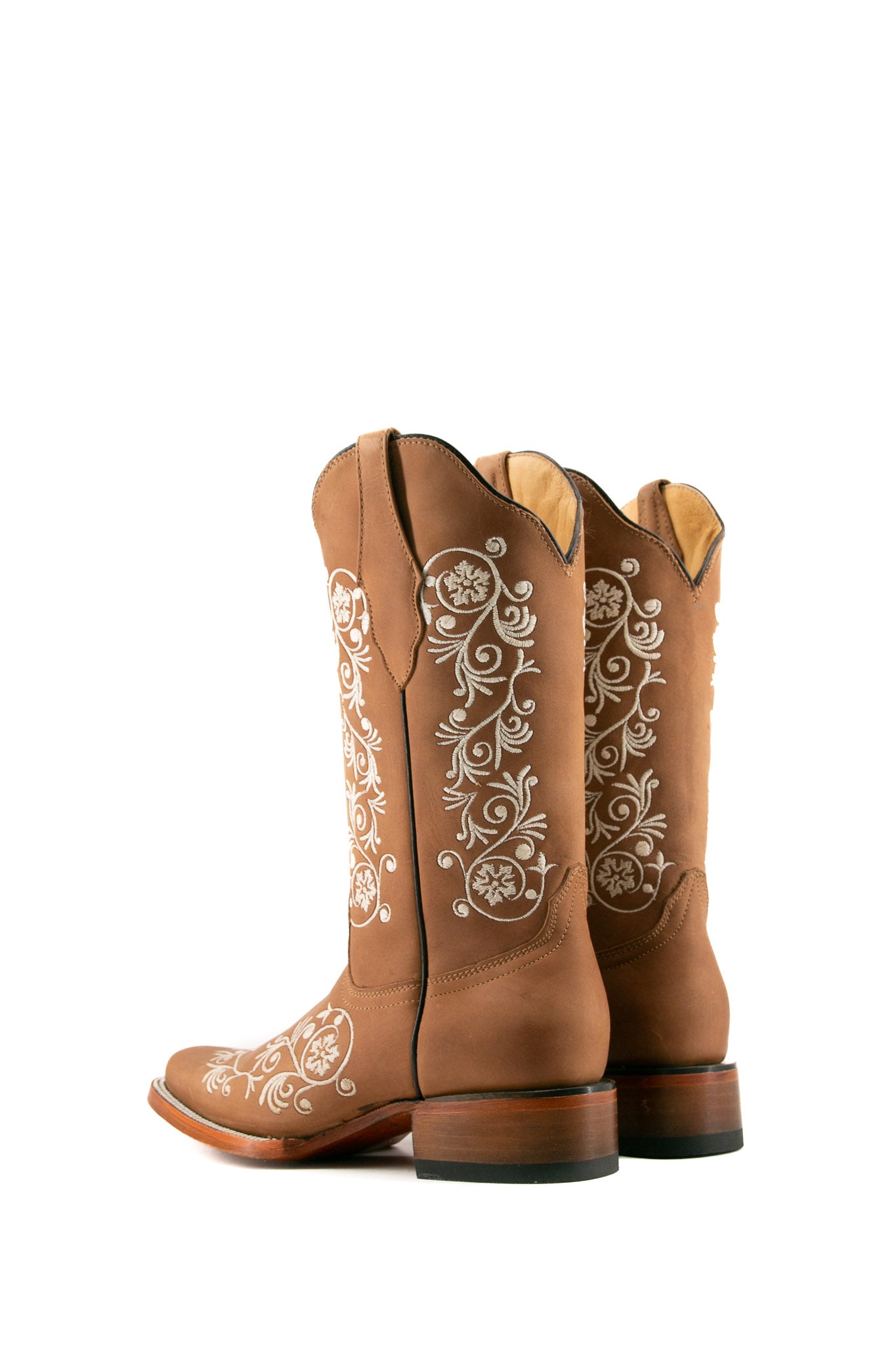 Verano Crazy Tabaco Women's Western Cowgirl Boots - Stylish & Comfortable Leather Ankle Booties for Country Dancing, Rodeo & Casual Wear