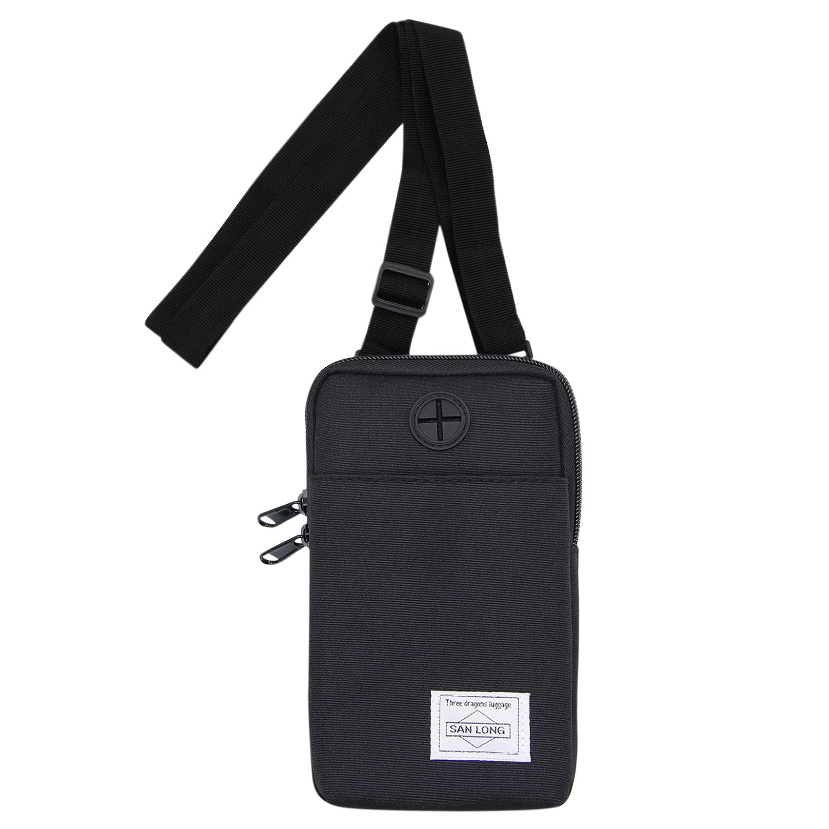 Waterproof 3-Layer Cell Phone Pouch - Crossbody Belt Bag with Oxford Fabric for Men & Women | Perfect for Hiking, Travel & Outdoor Activities