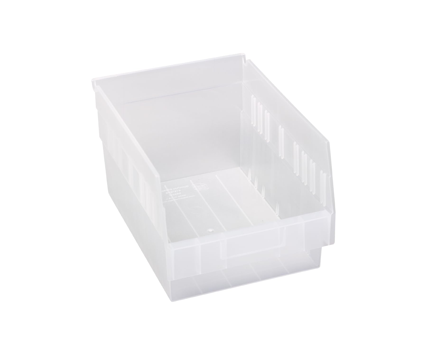 Quantum Storage Systems QSB207CL Clear Hanging Plastic Shelf Bin Storage Containers - 11-5/8