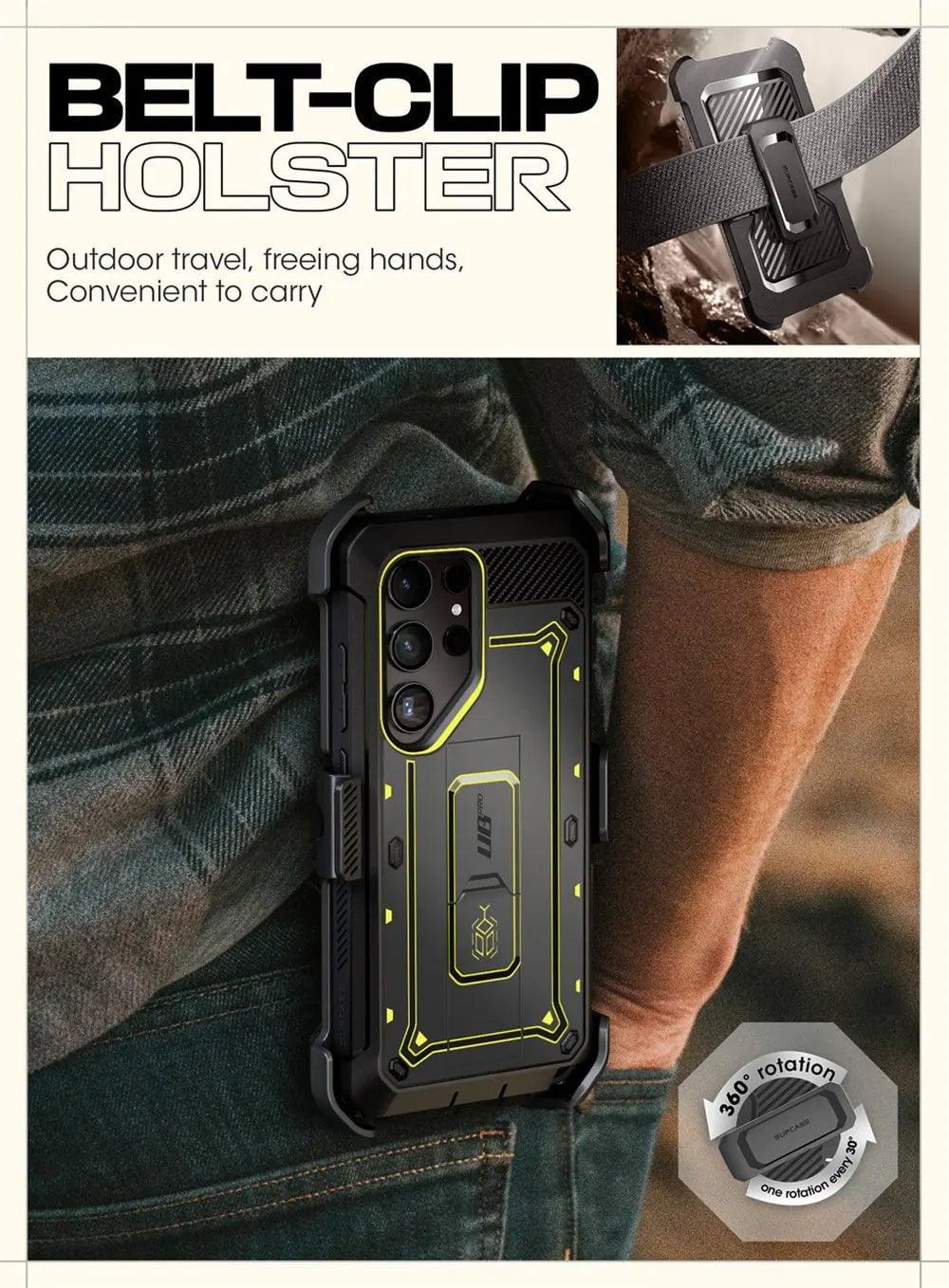 Samsung Galaxy S24 Ultra Case - Supcase UB Pro Full Body Dual Layer Protective Cover with Kickstand | Shockproof & Drop Protection for Everyday Use & Outdoor Activities