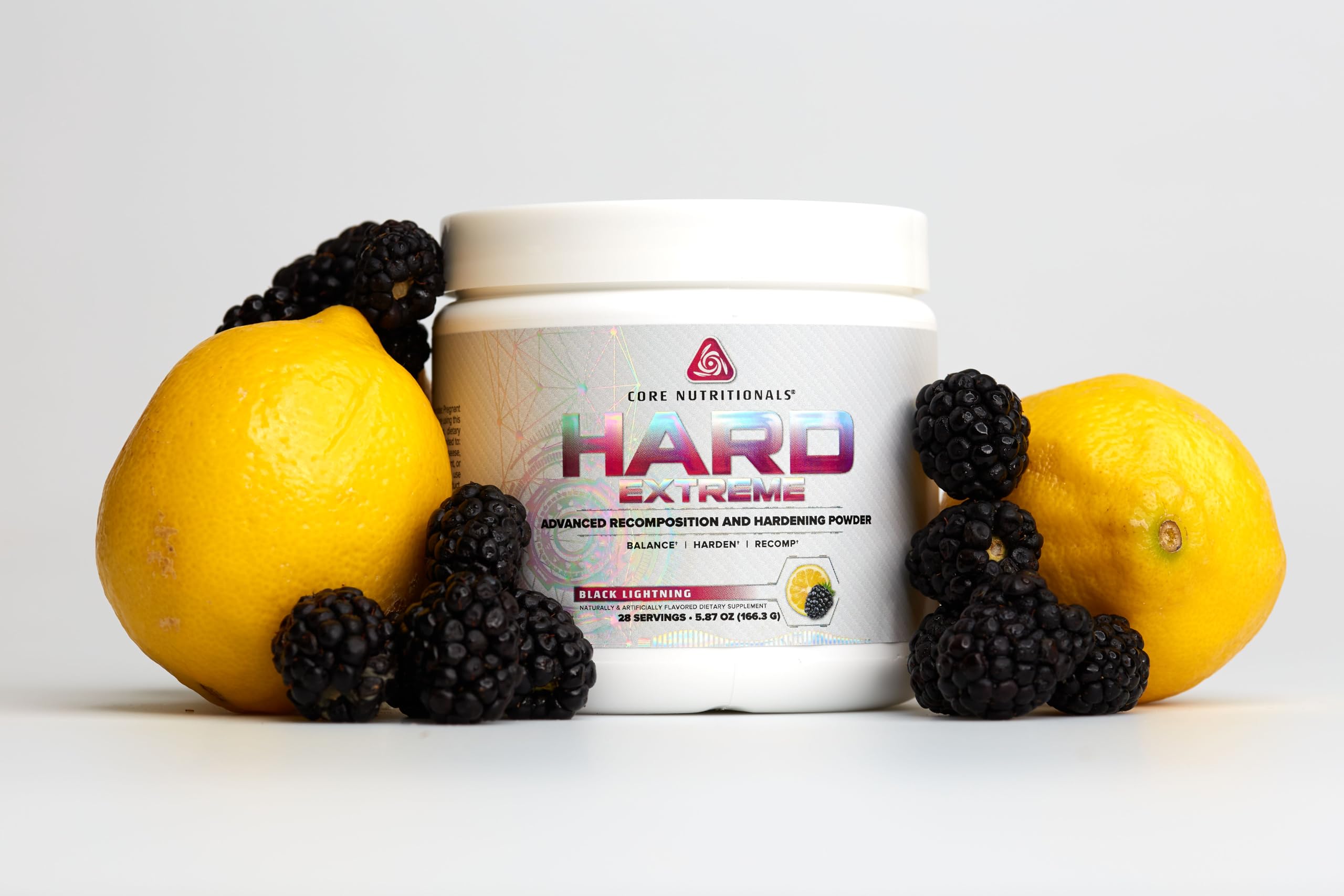 Core Nutritionals Platinum Hard Advanced Recomposition Supplement - Cortisol Reducer & Estrogen Regulator - 28 Servings (Black Lightning) - Ideal for Bodybuilders & Fitness Enthusiasts