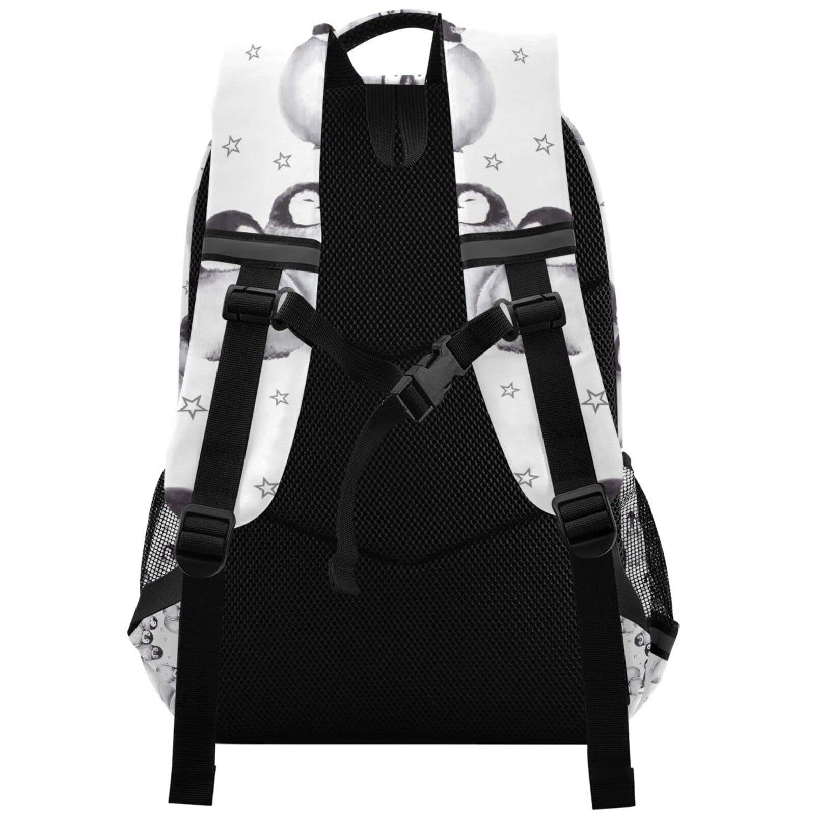 Cute Penguin Backpack for Girls - Kids School Book Bag with Reflective Strip | Elementary, College, Travel & Laptop Daypack | Perfect for School, Work & Outdoor Adventures