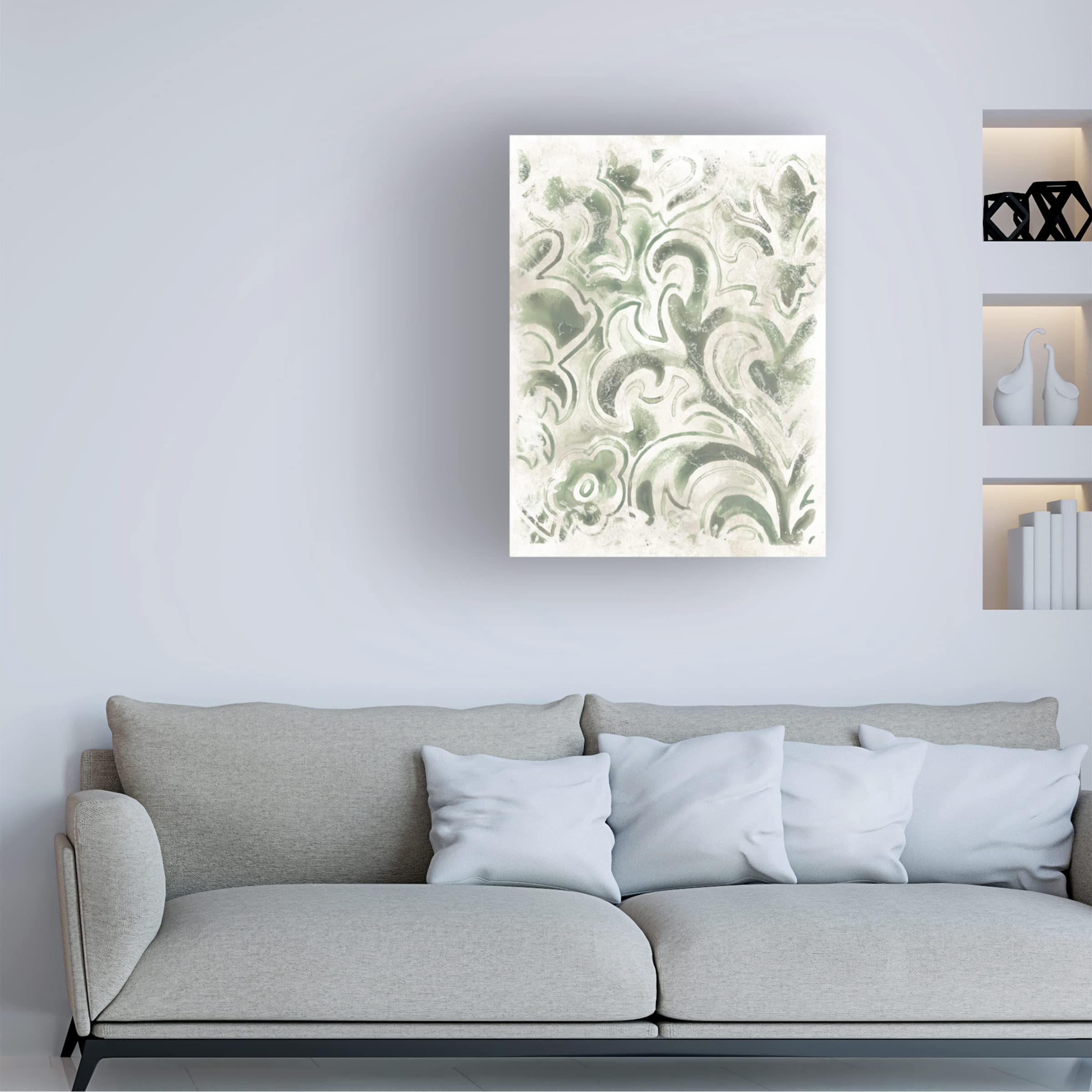 Trademark Fine Art 'Ancient Tile IV' Canvas Wall Art by June Erica Vess - Perfect for Living Room, Bedroom & Office Decor