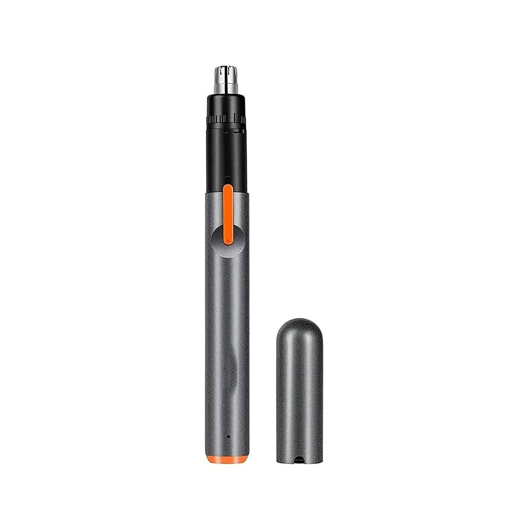 CHENGGUAN USB Rechargeable Nose & Eyebrow Trimmer - Professional Painless Facial Hair Remover with Smart Cleaning System, Waterproof Design for Men's Grooming | Perfect for Travel, Home & Salon Use