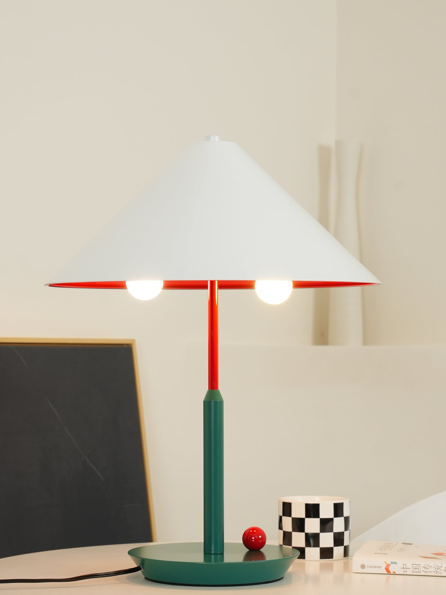 Little Eliah Table Lamp - Modern LED Nightstand Light with Touch Control, Dimmable Warm White for Bedroom, Living Room, and Office Decor