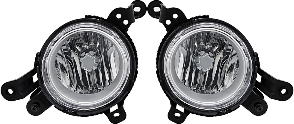 2014-2016 Kia Soul Fog Lights Kit - Driver & Passenger Side Replacement Lamps for Improved Visibility in Rainy/Foggy Conditions