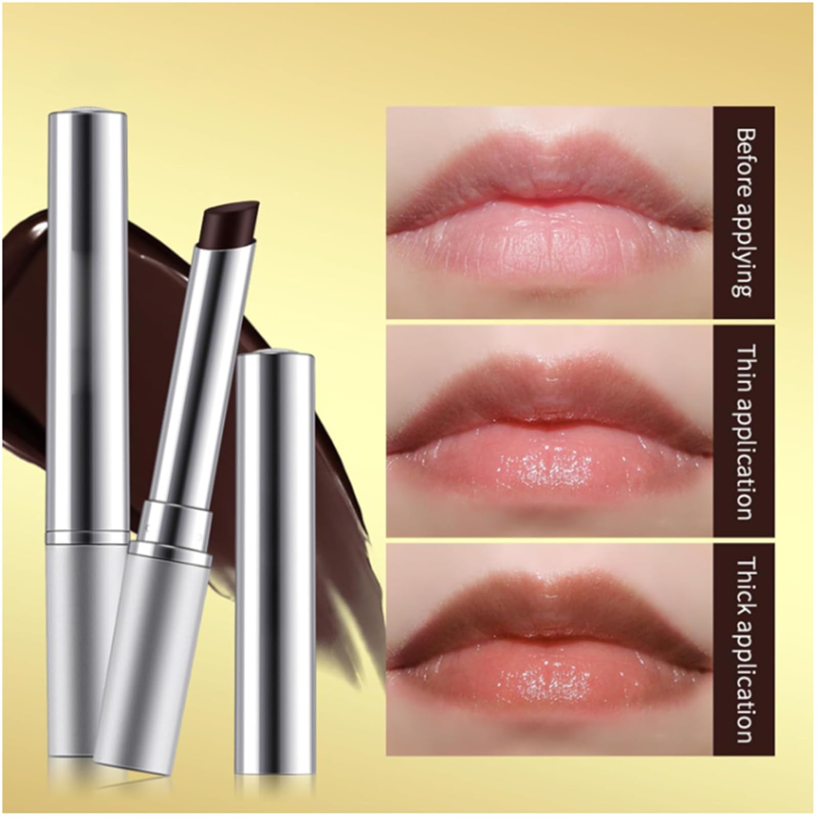 HoneyNoir Pink Honey Lipstick & Black Honey Tinted Lip Balm - Nourishing, Hydrating Moisturizing Lipstick for Daily Wear, Natural Makeup & Gift Giving