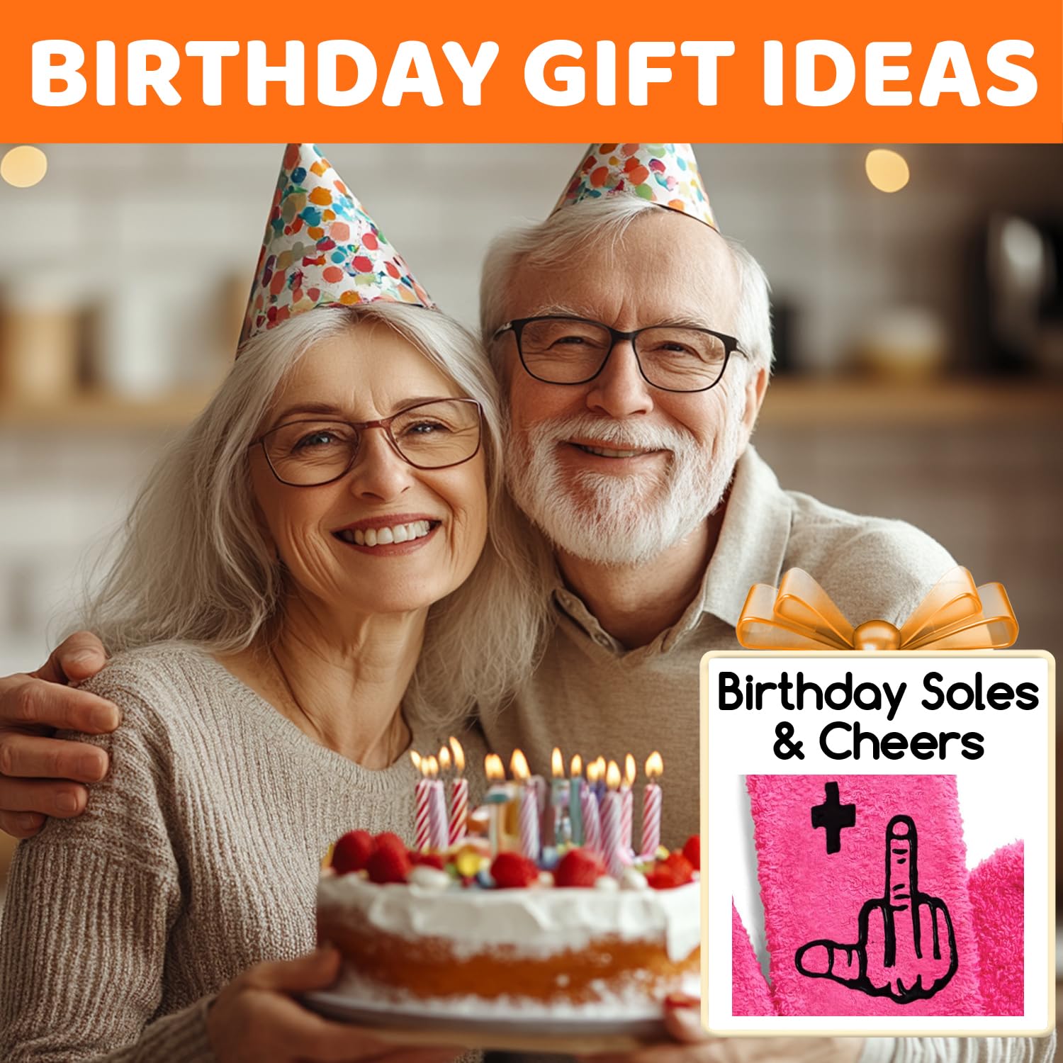 HappyPop 70th Birthday Gifts for Women & Men - Cozy Fuzzy 70th Birthday Socks for 70 Year Olds | Perfect Retirement Gift & Funny Celebration Present for Grandparents, Parents & Friends