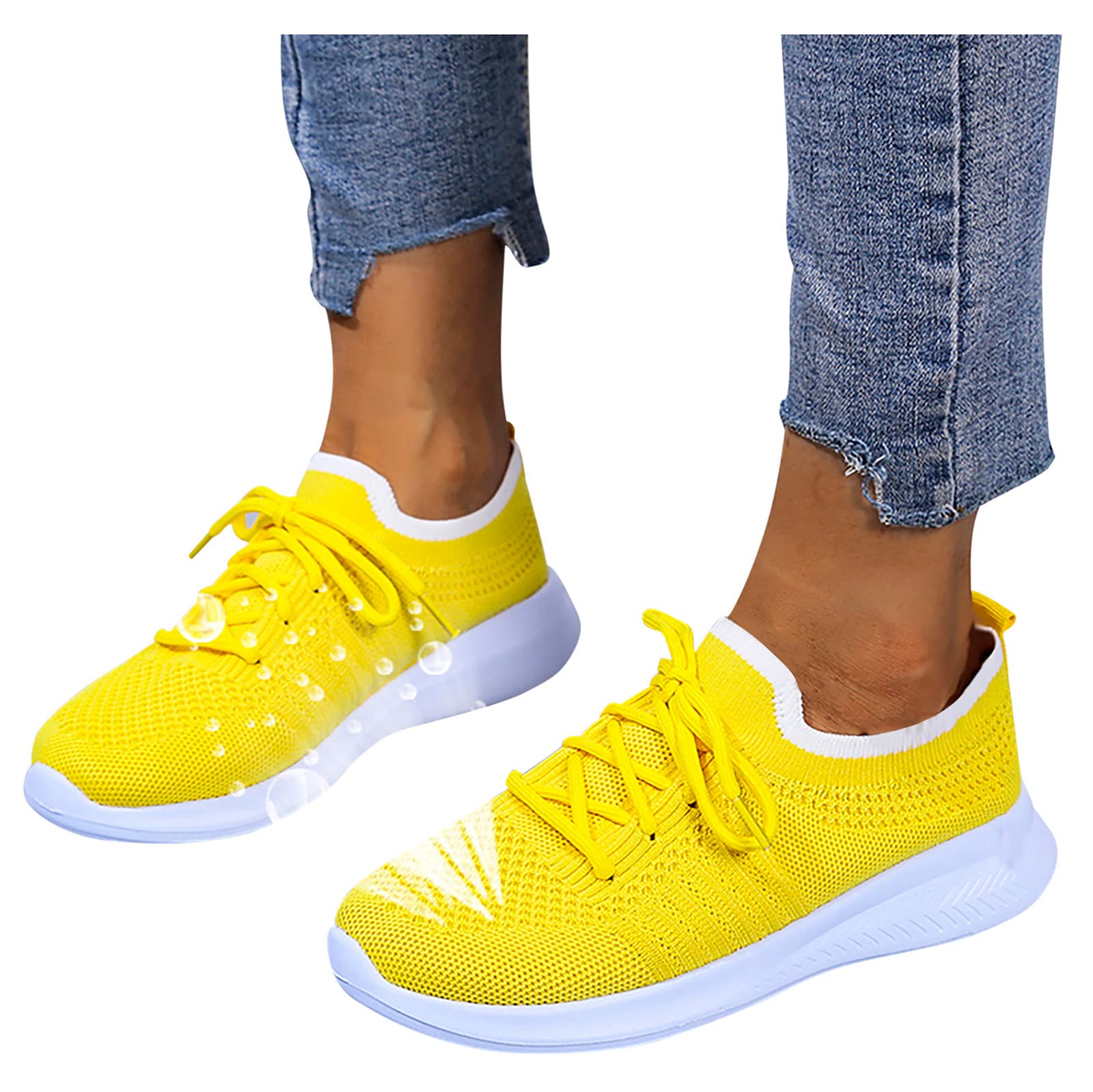 **Gloneld Women's Sneakers - Comfortable Slip-On Walking Shoes for Women, Low Top Casual Sports Shoes for Running, Gym & Everyday Wear**