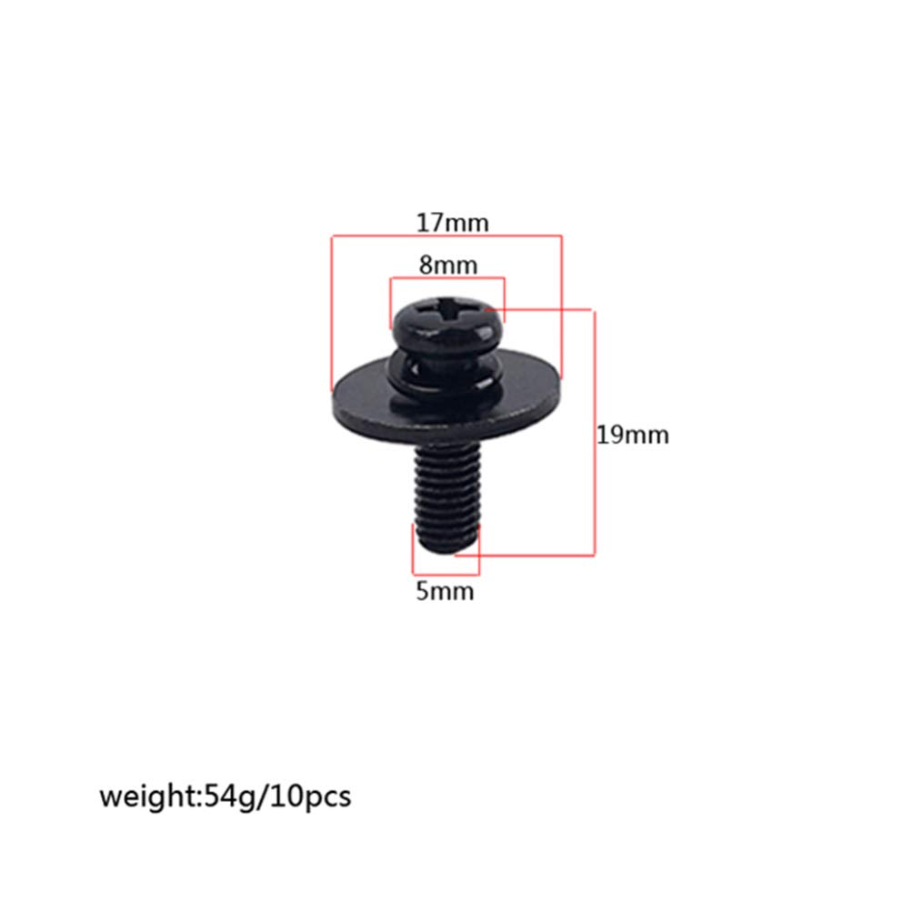 10-Piece Drum Lug Mounting Screws with Washers - Premium Replacement Hardware for Snare & Bass Drum Parts - Perfect for Drum Repair, Maintenance & DIY Projects