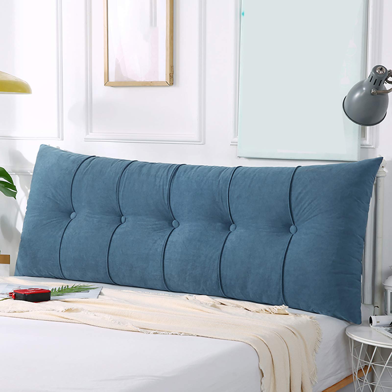 Triangular Backrest Pillow for Sofa & Bed - Removable Cover, Reading & Positioning Support Cushion - Perfect for Living Room, Dorm Decor & Relaxation