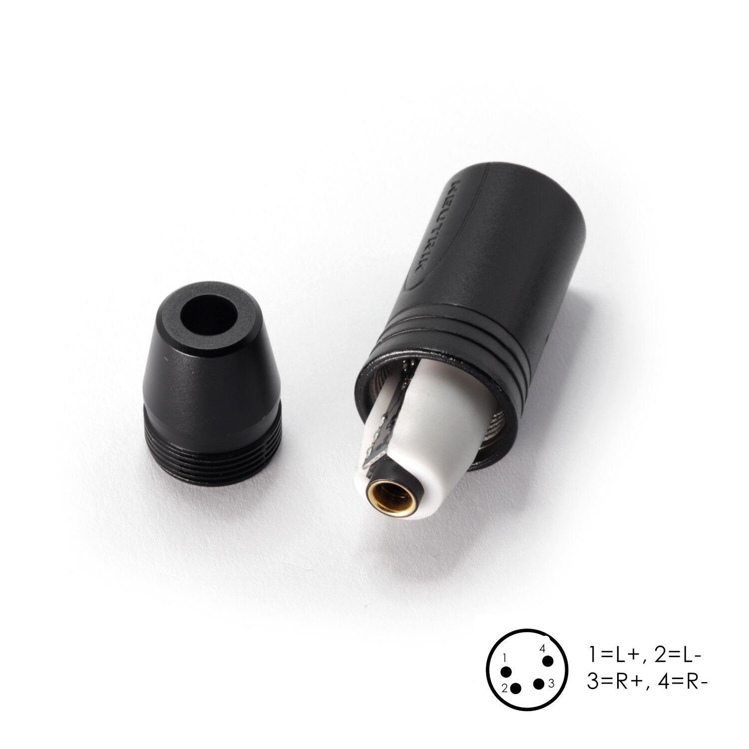 DD ddHiFi XLR44B XLR Male to 4.4mm Balanced Female Adapter - High-Quality Audio Connector for Studio Equipment, Headphone Amps & Professional Audio Systems