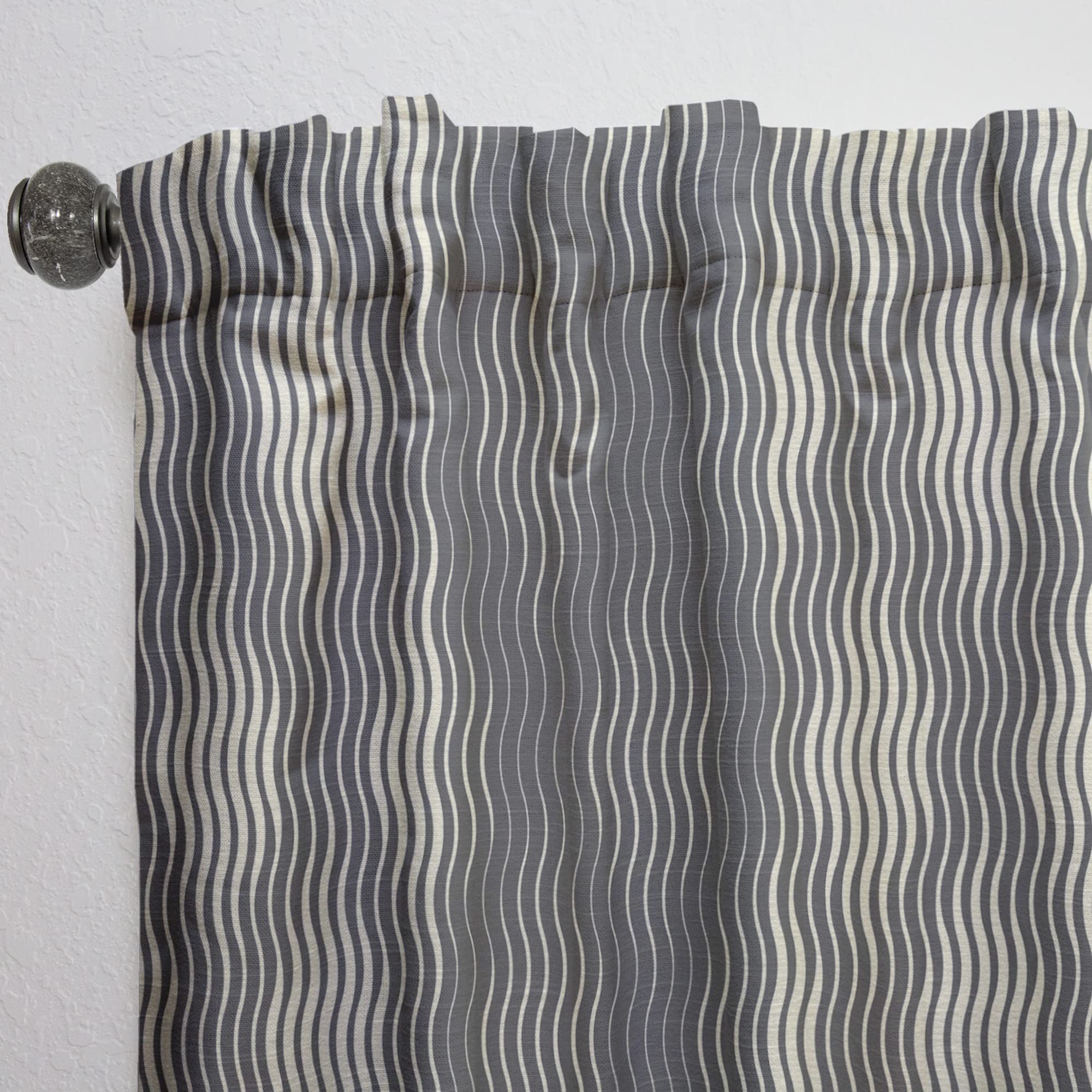 Retro Geometric Abstract Minimalist Curtains - Thermal Insulated Single Panel (52x108) for Bedroom & Living Room - Perfect for Modern Home Decor & Light Control