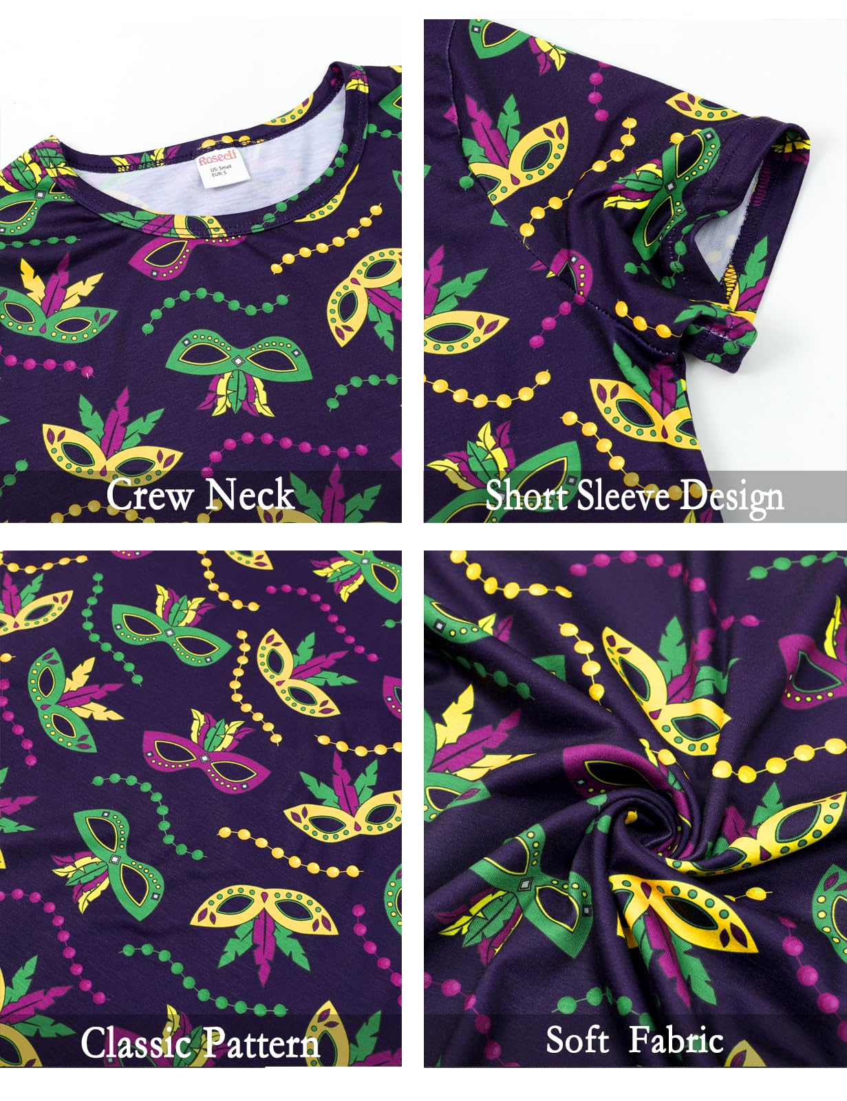 Women's Holiday Novelty Short Sleeve T-Shirts - Festive Christmas Party Tees for Casual Wear & Gift Giving
