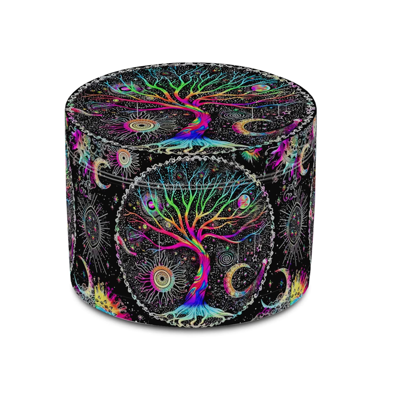 2.5 Inch Large Boho Colorful Tree Herb Grinder - Spice & Kitchen Grinder with Unique Design - Perfect for Grinding Herbs, Spices & Seasonings - Ideal for Cooking, Baking & DIY Crafts