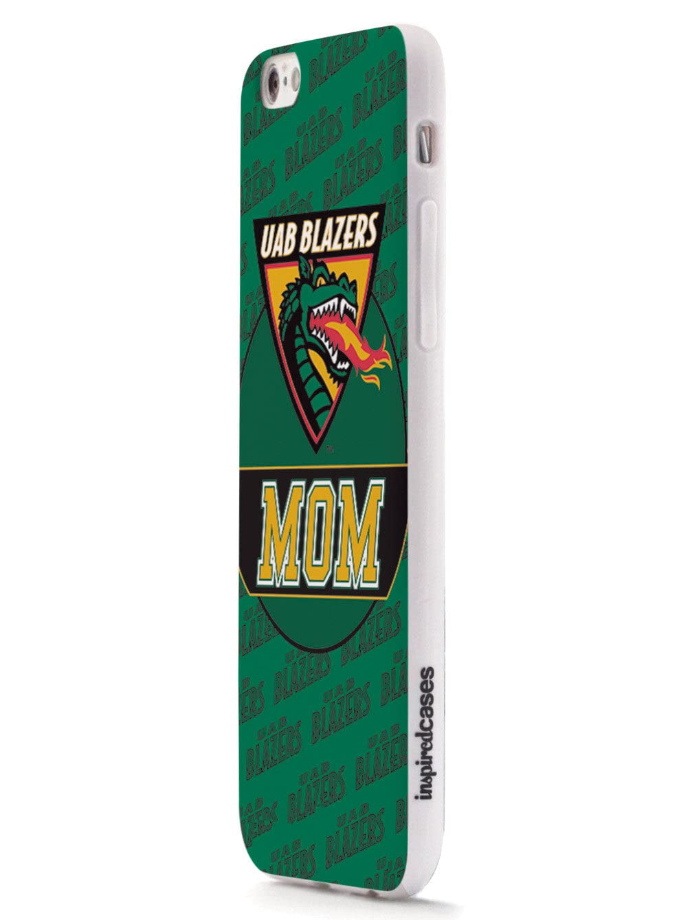 3D Textured iPhone 15 Pro Max Case with Rubber Bumper - Protective Cover for Apple iPhone 15 Pro Max - UAB Blazers Design - Perfect Gift for College Moms - Durable Phone Case for Everyday Use & School Life