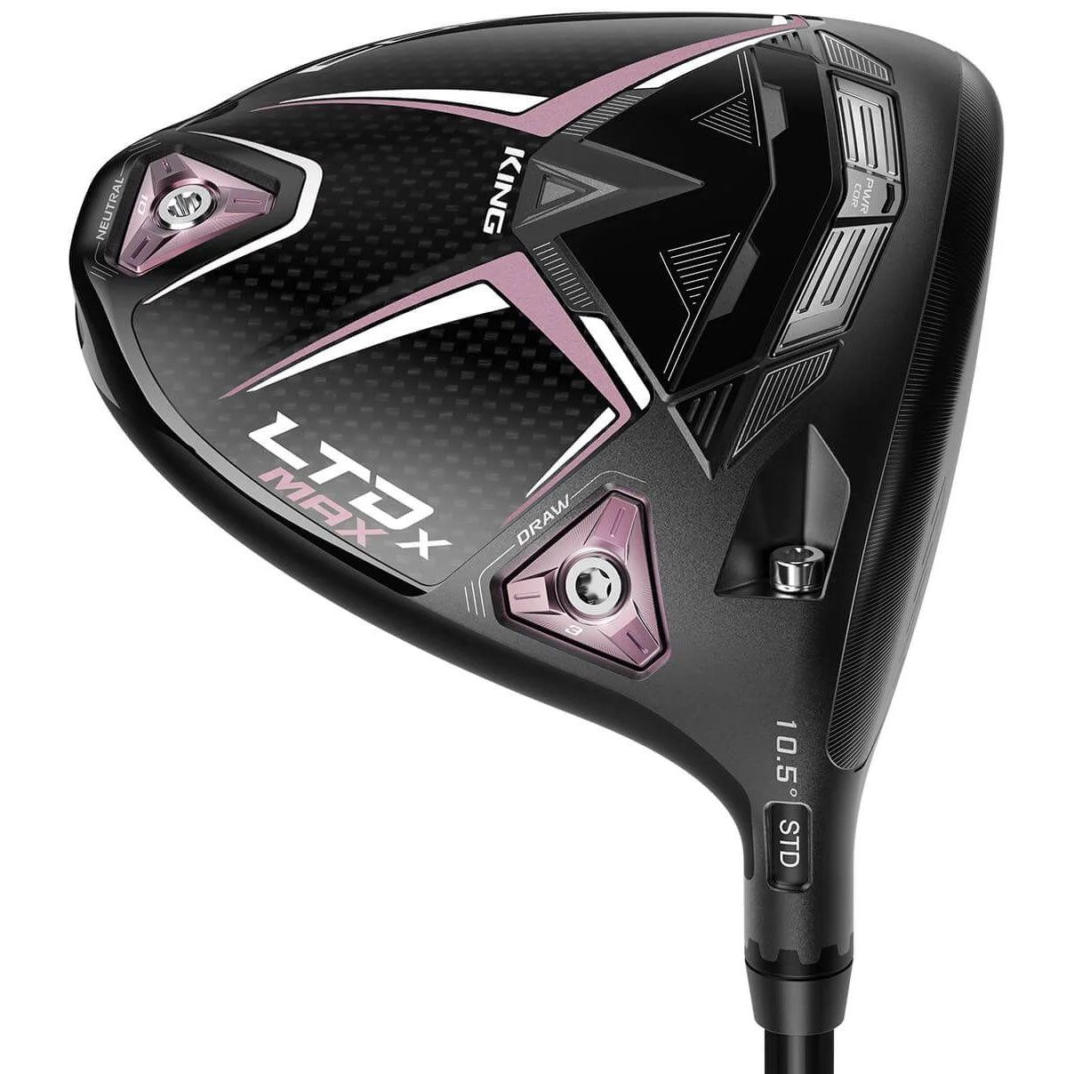 Cobra LTDx MAX Black Pink Women's Golf Driver - High Performance, Lightweight, for Maximum Distance & Forgiveness | Perfect for Female Golfers on the Course or Driving Range