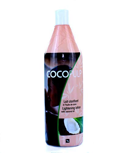 CocoPulp Brightening Lotion with Coconut Oil - 16.9 oz/500ml for Skin Lightening & Hydration | Perfect for Daily Body Care & Dark Spot Treatment