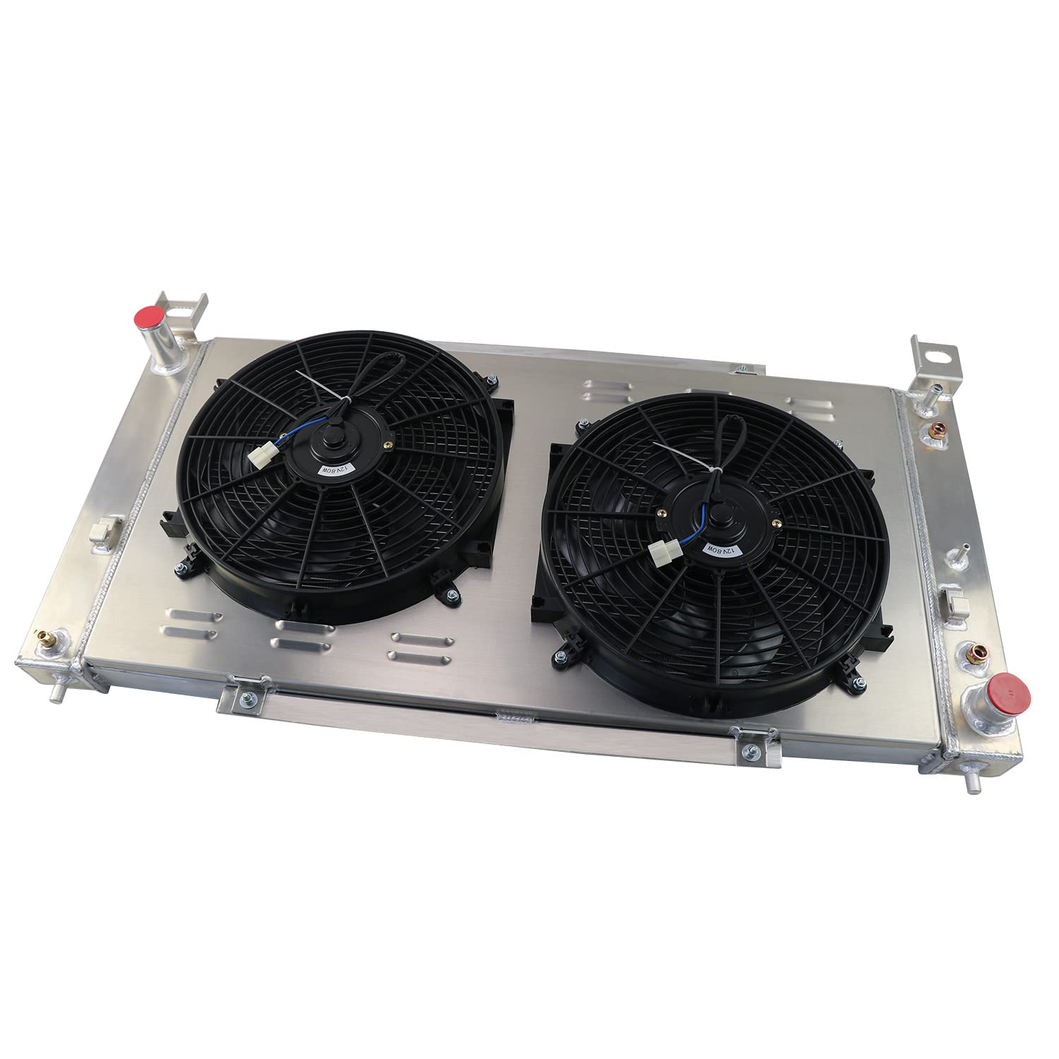 3 Row Radiator Fan Shroud Combo Kit for 1999-2012 GMC Chevrolet Sierra Yukon Silverado 1500 2500 3500 HD - Fits 4.3L 4.8L 5.3L 6.0L Engines - 40