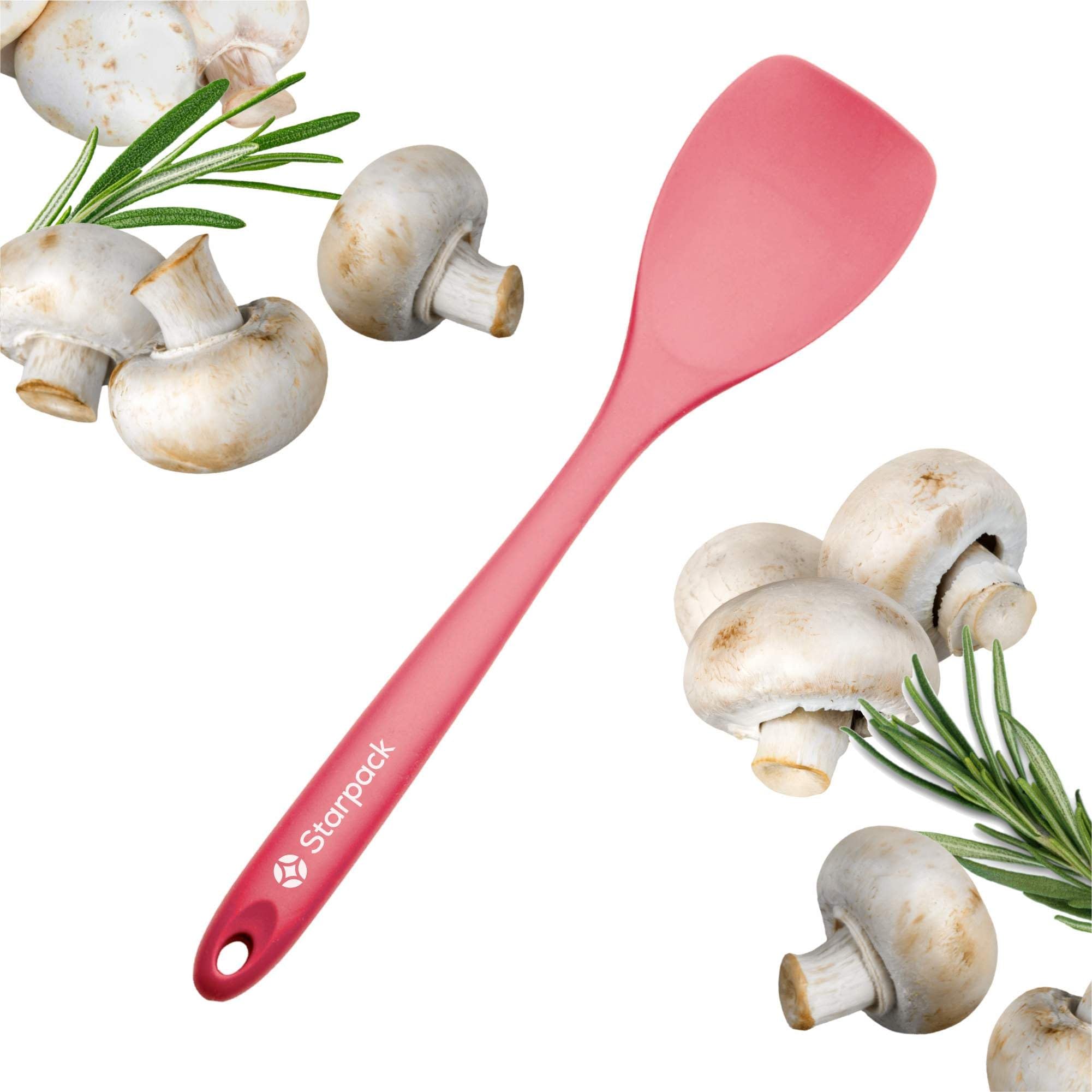 Starpack 'The All Rounder' XL Premium Silicone Spoonula Spatula - Heat Resistant to 600°F - Best Kitchen Cooking Utensil for Baking, Mixing & Serving - Non-Stick Rubber Spoon Spatula for Pots, Pans & Bowls - Perfect for Home Chefs & Bakers