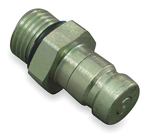 7/16-20 Steel Coupler Nipple - Heavy Duty Body for Hydraulic Systems, Plumbing & Industrial Applications