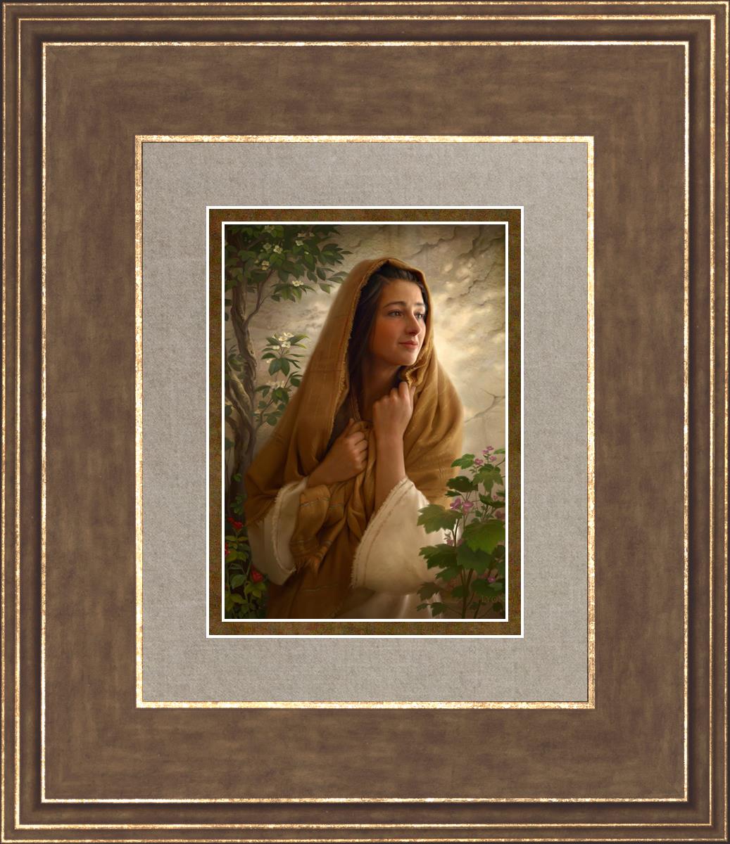 Mary Kept All These Things and Pondered in Her Heart - Christian Bible Verse Wall Art for Home & Church Decor - Perfect for Prayer Rooms, Sunday School Gifts, and Spiritual Encouragement