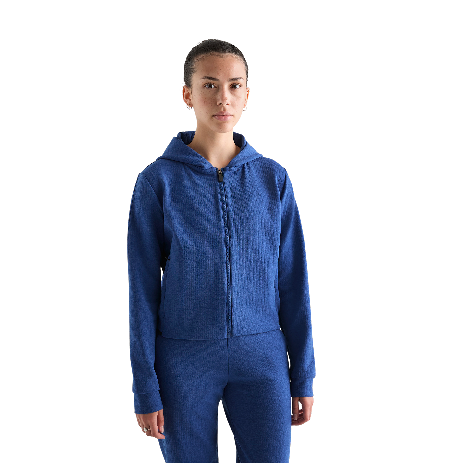 Women's Cropped Zip Up Hoodie - Lightweight Fleece Jacket for Casual Wear, Gym, and Outdoor Activities