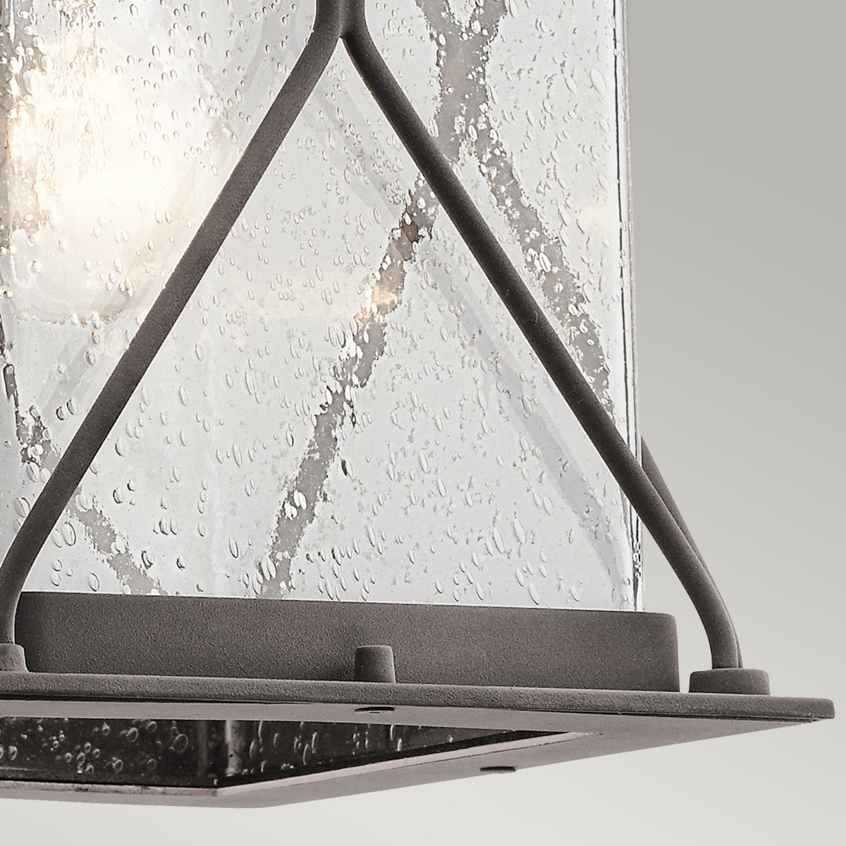 Argyle Small/Medium Wall Lantern - Weathered Zinc Finish Outdoor Light Fixture for Porch, Patio & Garden Decor
