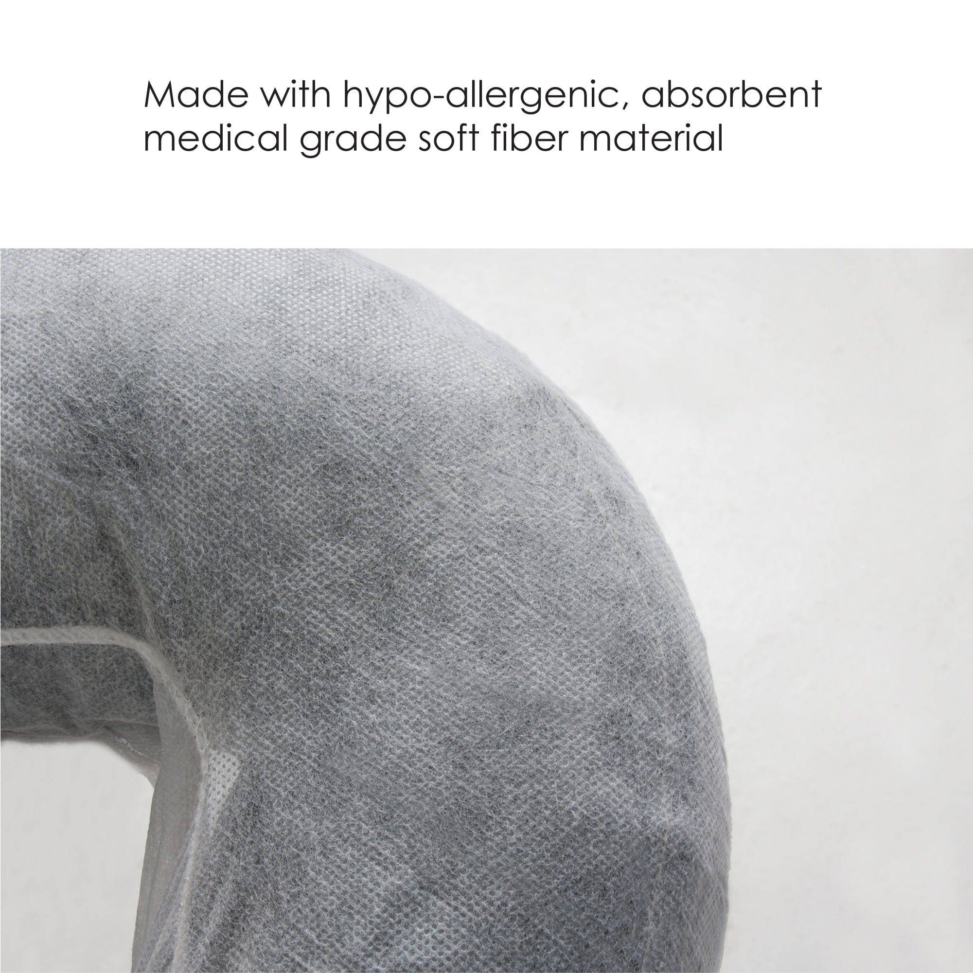 Disposable Fitted Face Pillow Covers - Soft Hypoallergenic Pillow Protectors for Travel, Home & Spa Use
