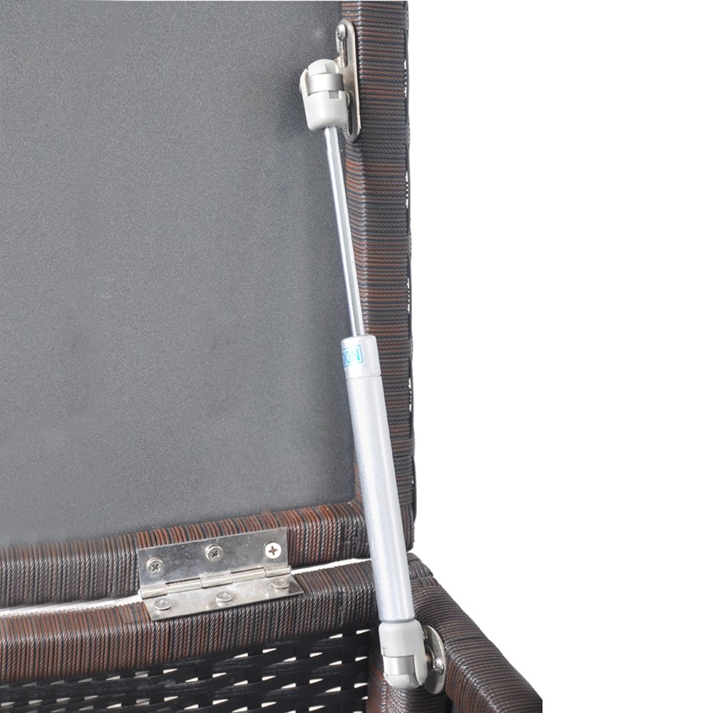 ART TO REAL Heavy Duty Outdoor Storage Box - Aluminum Frame Wicker Deck Box with Bench Seat, Garden Container for Patio Cushions & Pool Accessories | Perfect for Backyard, Poolside & Deck Storage