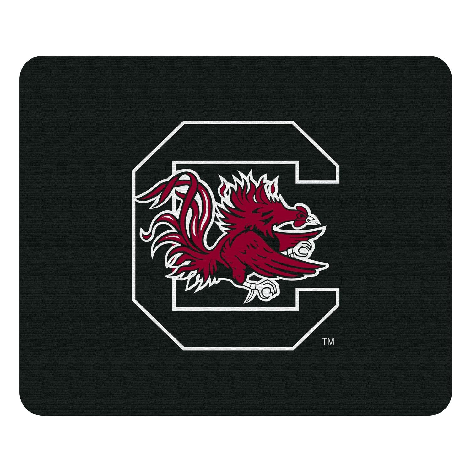 Premium Fabric Mouse Pad - University of South Carolina Gamecocks Logo & Floral Pink Design - Non-Slip Base for Office, Gaming & College Dorm Setup