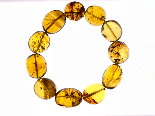 Handmade Mexican Amber Crystal Beaded Bracelet - Natural Healing Stones for Women, Men | Spiritual Energy, Stress Relief & Chakra Balancing Jewelry - Perfect for Meditation, Yoga & Everyday Wear