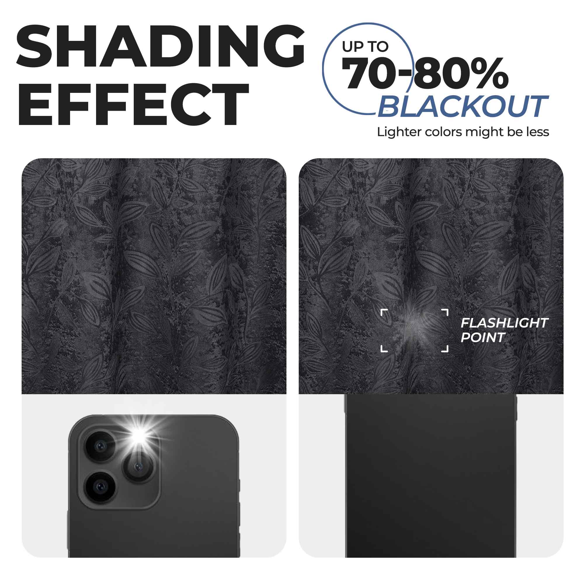 Blackout Curtains with Rod Pocket - Set of 2 Panels for Room Darkening & Privacy - Perfect for Bedrooms, Living Rooms & Home Theater